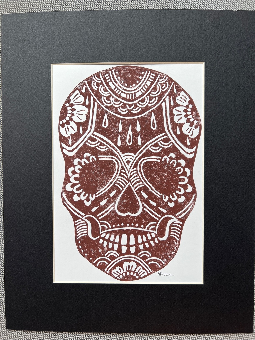 Sugar Skull Art Print by Ashley Hoey